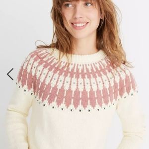 MADEWELL Fair Isle Keaton Crewneck Pullover Sweater